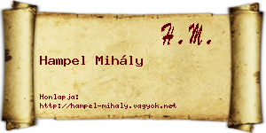 Hampel Mihály névjegykártya